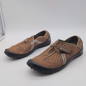 Privo Tequini By Clarks Sz 9 Tan Slip On Sneakers